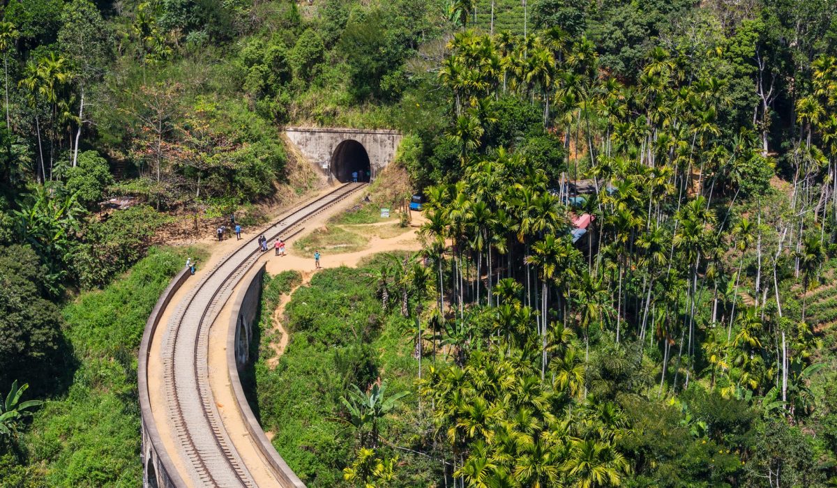 Famous nine arches bridge on Sri Lanka